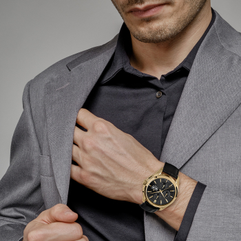 Preview: Jacques Lemans 1-1925D Uhr Herren Automatik  Edelstahl Leder ETA 7750